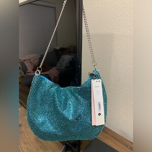 💎NWT AQUA Crystal Mesh Shoulder Bag💎